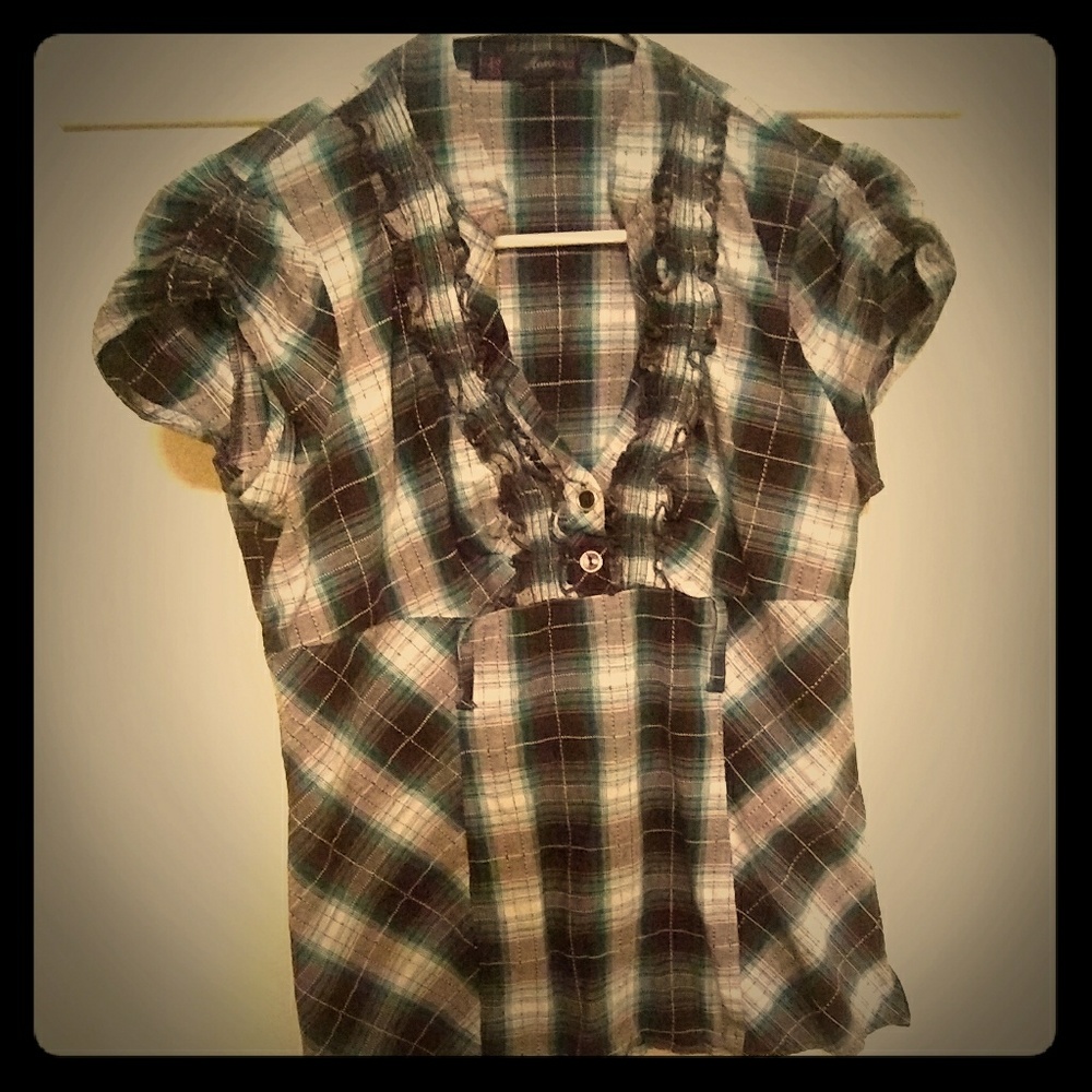 Plaid Blouse